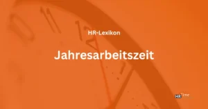 Diagramm zur Berechnung der Jahresarbeitszeit: Darstellung der Schritte von 365 Kalendertagen, Abzug von Wochenenden, Feiertagen, Urlaub und Krankheit, bis zur Multiplikation mit 8 Stunden pro Tag.