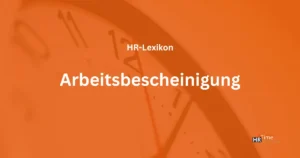 Beitragsbild für Arbeitsbescheinigung von HRtime